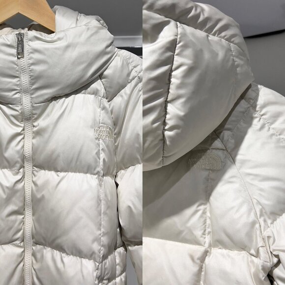 The North Face Metropolis II Parka Winter Jacket 550 Vintage White Womens Small - Picture 9 of 12